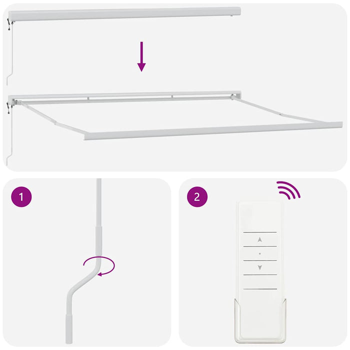 <strong>Markiză Automată Retractabilă </strong> cu <strong>dungi multicolore</strong>, 400 x 300 cm - WALTI WALTI