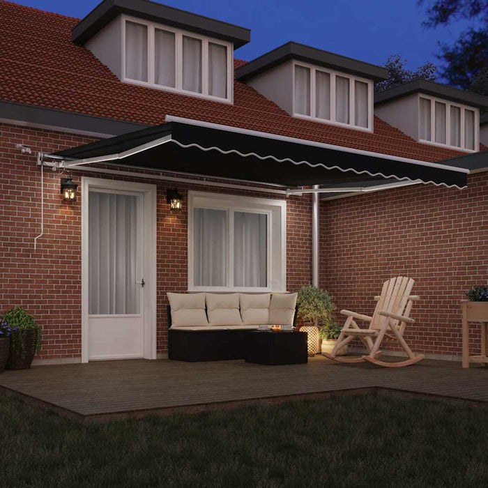 Cortina Retractabilă Negru 400 × 300 cm Poliester și metal - WALTI WALTI