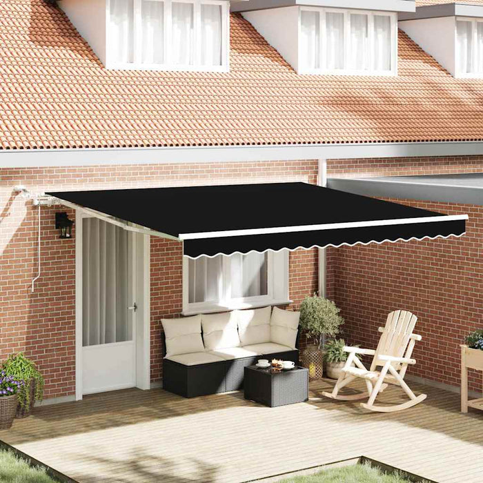 Cortina Retractabilă Negru 400 × 300 cm Poliester și metal - WALTI WALTI
