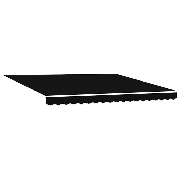 Copertină retractabilă Negru 400 × 300 cm Poliester WALTI