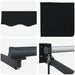 Cortina Retractabilă Negru 400 × 300 cm Poliester și Aluminiu - WALTI WALTI