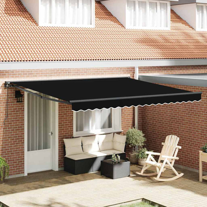 Cortina Retractabilă Negru 400 × 300 cm Poliester și metal - WALTI WALTI