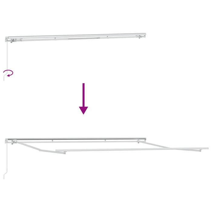 Cortina Retractabilă Bej 400 × 300 cm Poliester și Aluminiu - WALTI WALTI