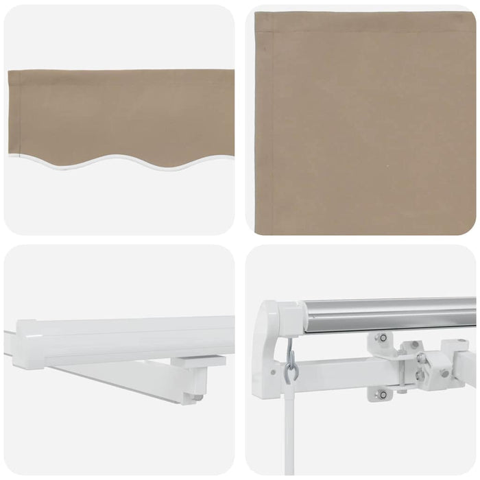 Cortina Retractabilă cu Manual Bej 400 ×300 cm țesătură - WALTI WALTI