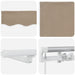 Cortina Retractabilă cu Manual Bej 400 ×300 cm țesătură - WALTI WALTI