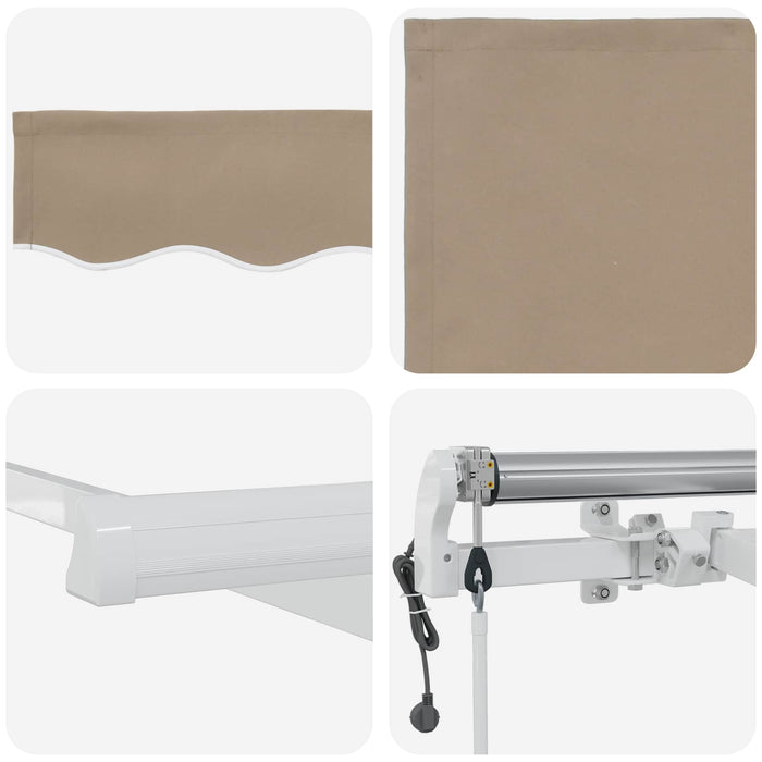 Cortina Retractabilă Manual Bej 400 × 300 cm țesătură - WALTI WALTI