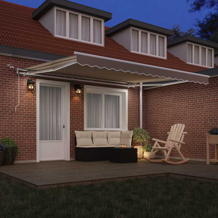 Cortina Retractabilă Bej 400 × 300 cm Poliester și metal - WALTI WALTI
