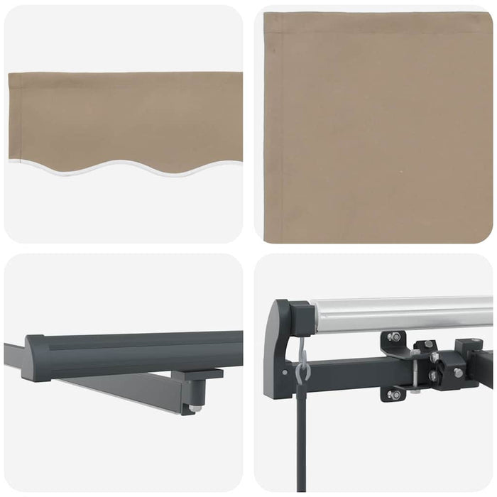 Cortina Retractabilă Manual Bej 400 ×300 cm țesătură - WALTI WALTI