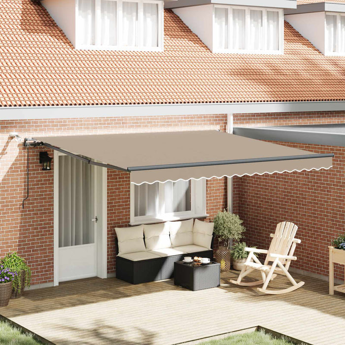 Țesătură pentru copertină cu Bej 400 × 300 cm Poliester - WALTI WALTI