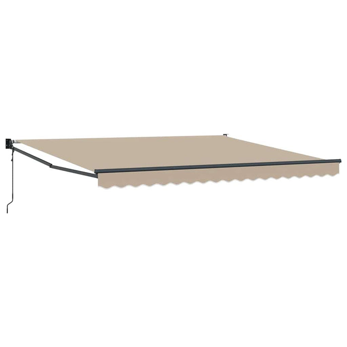 Cortina Retractabilă Bej 400 × 300 cm Poliester și Aluminiu WALTI