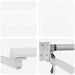 Cortina Retractabilă Alb 400 × 300 cm Poliester și Aluminiu - WALTI WALTI
