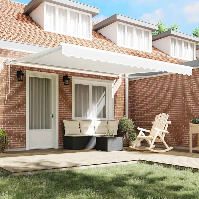 Cortina Retractabilă Alb 400 × 300 cm Poliester și Aluminiu - WALTI WALTI