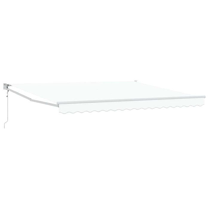Cortina Retractabilă Alb 400 × 300 cm Poliester și Aluminiu - WALTI WALTI