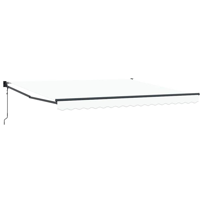 Cortina Retractabilă Alb 400 × 300 cm Poliester și Aluminiu - WALTI WALTI