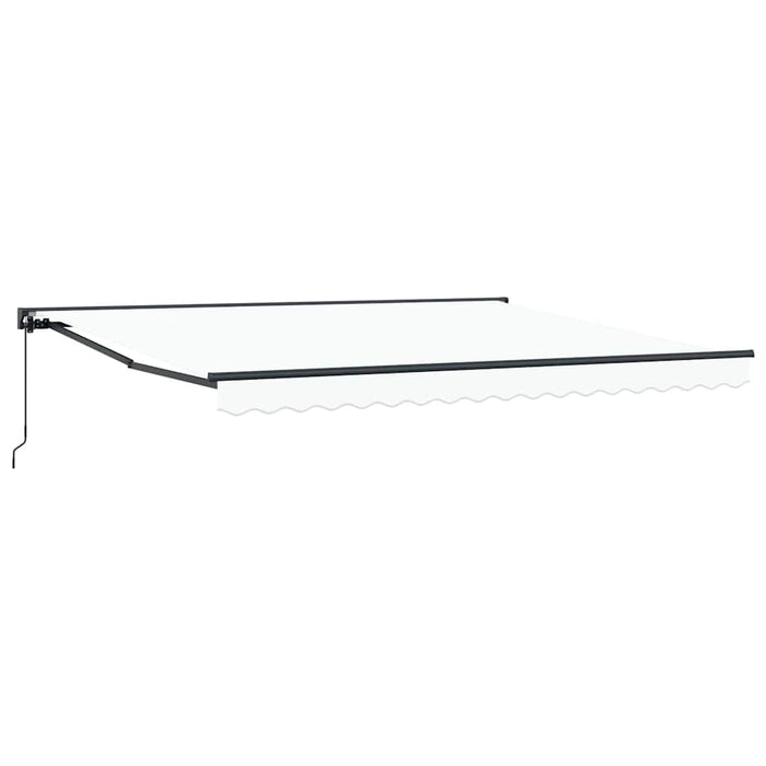 Cortina Retractabilă Manual Alb 400 × 300 cm Poliester și metal - WALTI WALTI