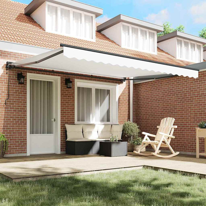 Cortina Retractabilă Alb 400 × 300 cm Poliester și metal - WALTI WALTI