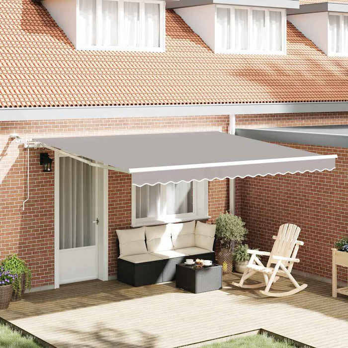 Țesătură pentru copertină Gri deschis 400 × 300 cm Poliester WALTI