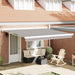 Umbrela Retractabilă Automată Gri Deschis 400 x 300 cm - WALTI WALTI