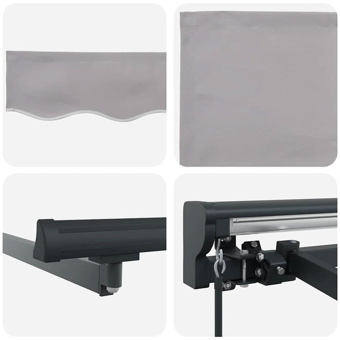 Cortina Retractabilă Manual Gri deschis 400 × 300 cm - WALTI WALTI