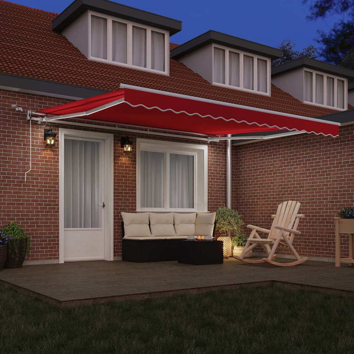 Cortina Retractabilă Roșu 400 × 300 cm Poliester și metal - WALTI WALTI