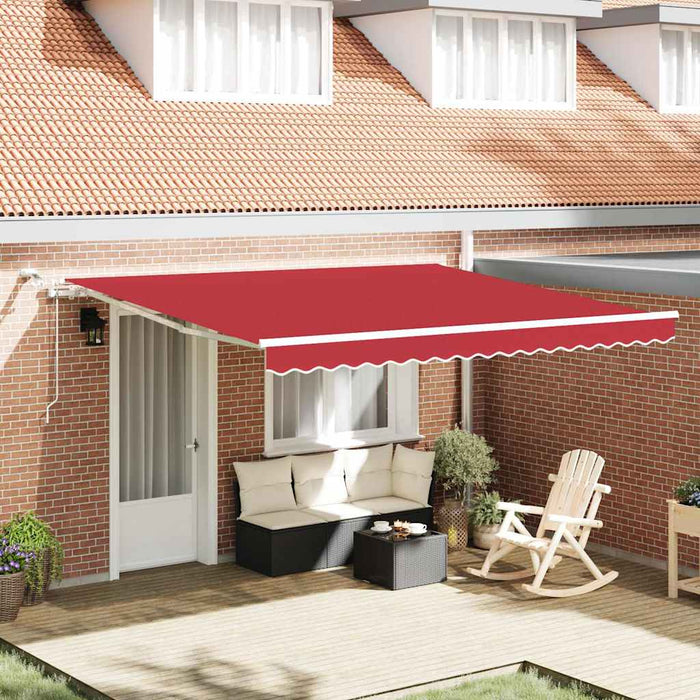 Cortina Retractabilă Roșu 400 × 300 cm Poliester și metal - WALTI WALTI