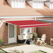 Cortina Retractabilă Roșu 400 × 300 cm Poliester și metal - WALTI WALTI