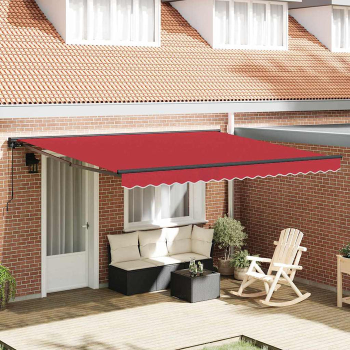 Cortina Retractabilă Roșu 400 × 300 cm Poliester și metal - WALTI WALTI