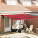 Cortina Retractabilă Roșu 400 × 300 cm Poliester și metal - WALTI WALTI