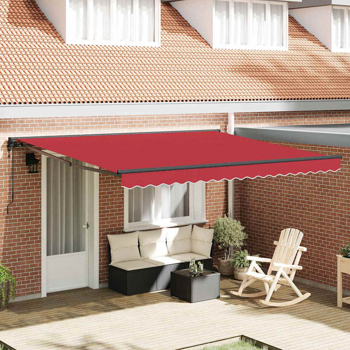 Cortina Retractabilă Roșu 400 × 300 cm Poliester și metal - WALTI WALTI