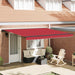 Cortina Retractabilă Roșu 400 × 300 cm Poliester și metal - WALTI WALTI