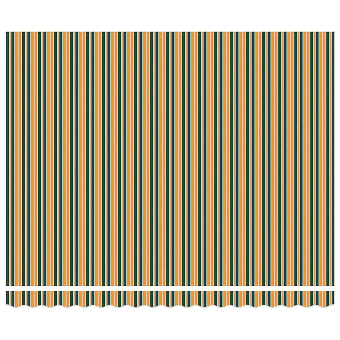 Marchiză retractabilă with Manual Verde și galben 400 × 300 cm - WALTI WALTI