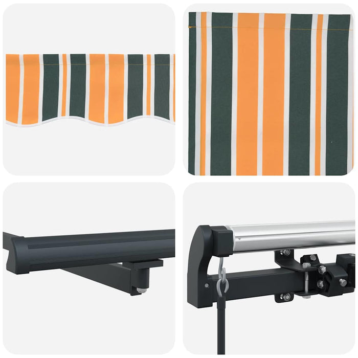 Cortina Retractabilă Verde și galben 400 × 300 cm Poliester - WALTI WALTI