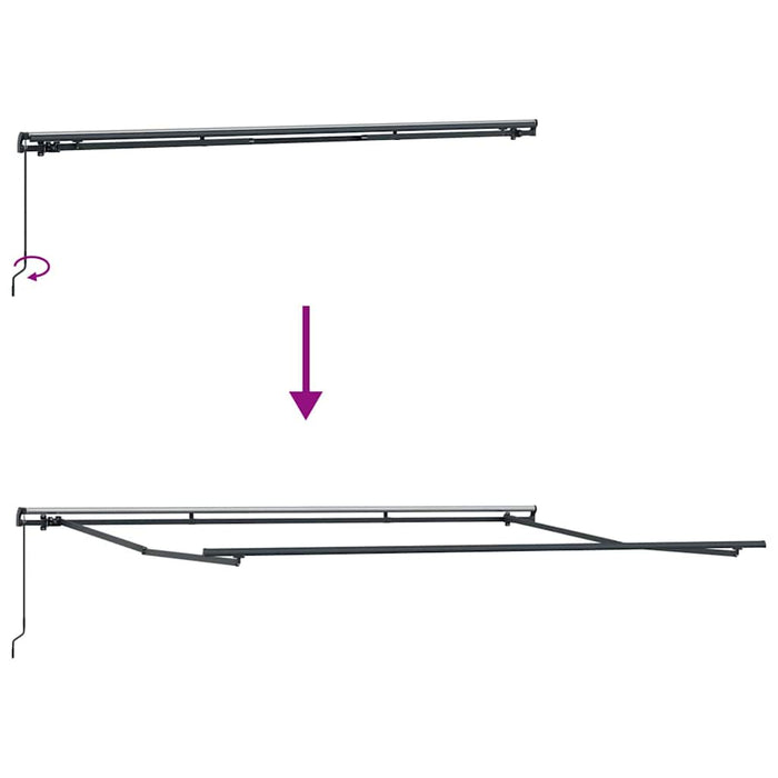Cortina Retractabilă Verde și galben 400 × 300 cm Poliester - WALTI WALTI