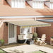 Markiză Retractabilă Automată vidaXL cu LED Verde și Galben 400x300 cm - WALTI WALTI