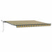 Markiză Retractabilă Automată vidaXL cu LED Verde și Galben 400x300 cm - WALTI WALTI