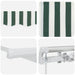 Cortina Retractabilă Manual Verde și alb 400 × 300 cm - WALTI WALTI