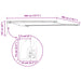 Cortina Retractabilă Manual Verde și alb 400 × 300 cm - WALTI WALTI