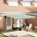 Cortina Retractabilă Manual Verde și alb 400 × 300 cm - WALTI WALTI