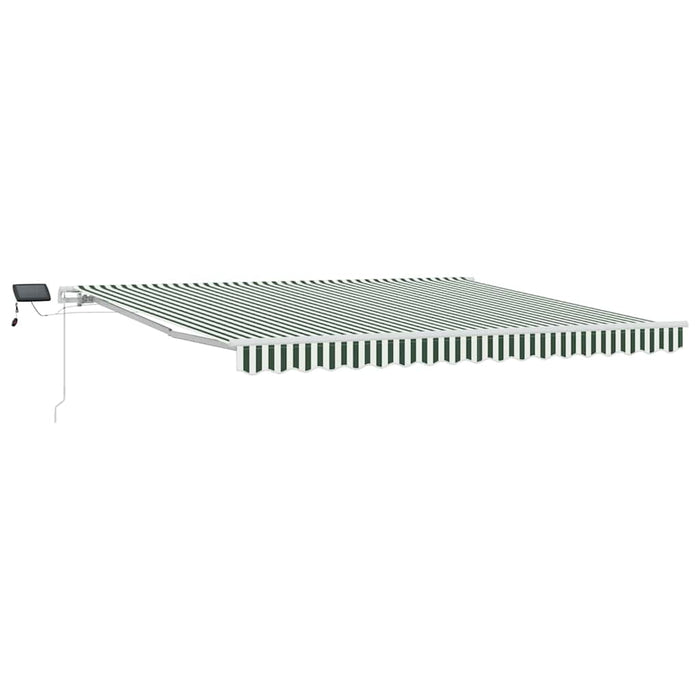 Cortina Retractabilă Manual Verde și alb 400 × 300 cm - WALTI WALTI