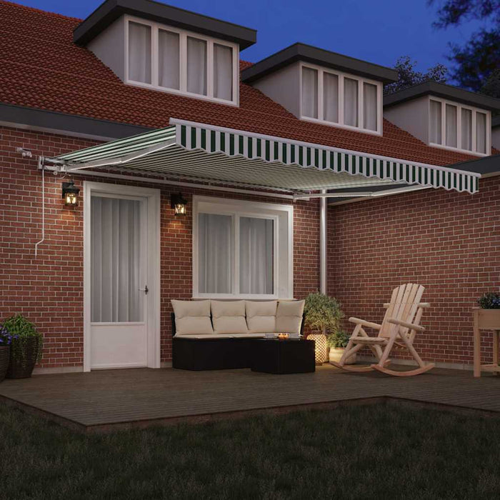 Cortina Retractabilă Verde și alb 400 × 300 cm - WALTI WALTI