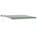 Cortina Retractabilă Manual Verde și alb 400 ×300 cm țesătură - WALTI WALTI