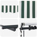 Cortina Retractabilă Verde și alb 400 × 300 cm - WALTI WALTI