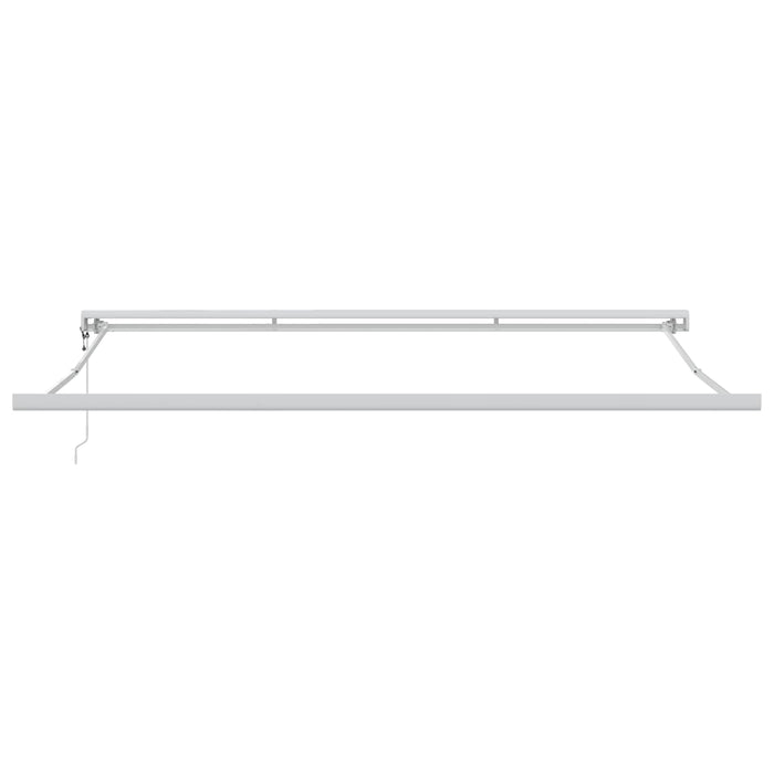 Cortina Retractabilă Verde și alb 400 × 300 cm Stofă și Metal - WALTI WALTI
