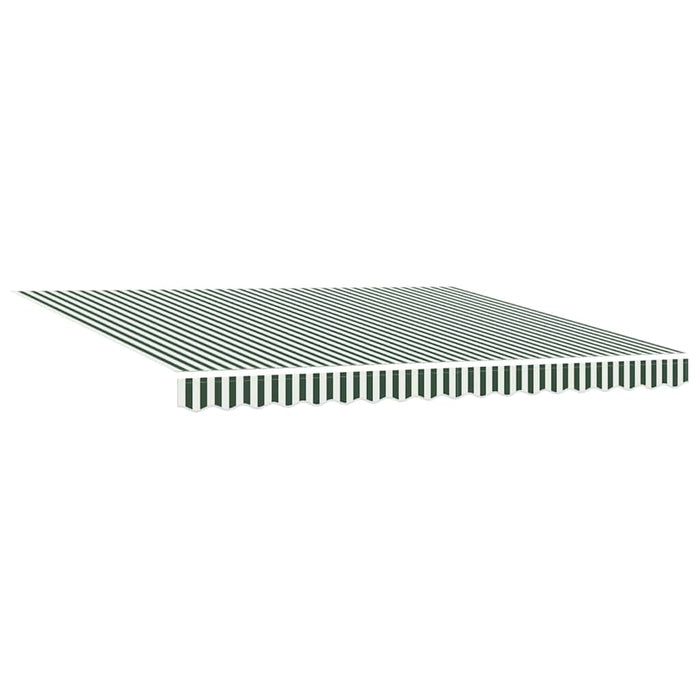 Copertină Verde și alb 400 x 300 x 165 cm Poliester și Aluminiu - WALTI WALTI