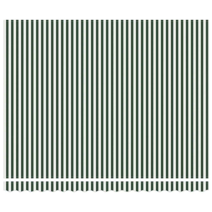 Copertină Verde și alb 400 x 300 x 165 cm Poliester și Aluminiu - WALTI WALTI
