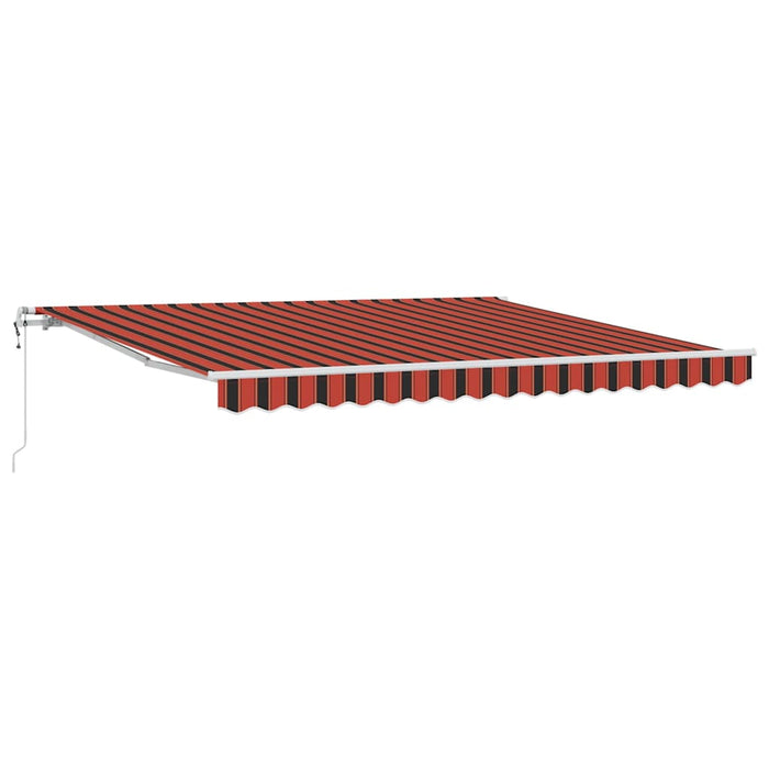 Marchiză retractabilă Portocalie și maro 400 × 350 cm - WALTI WALTI