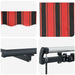 Cortina Retractabilă portocaliu și maro 400 × 350 cm Poliester - WALTI WALTI