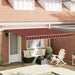 Cortina Retractabilă portocaliu și maro 400 × 350 cm Poliester - WALTI WALTI
