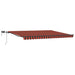 Cortina Retractabilă portocaliu și maro 400 ×350 cm țesătură - WALTI WALTI