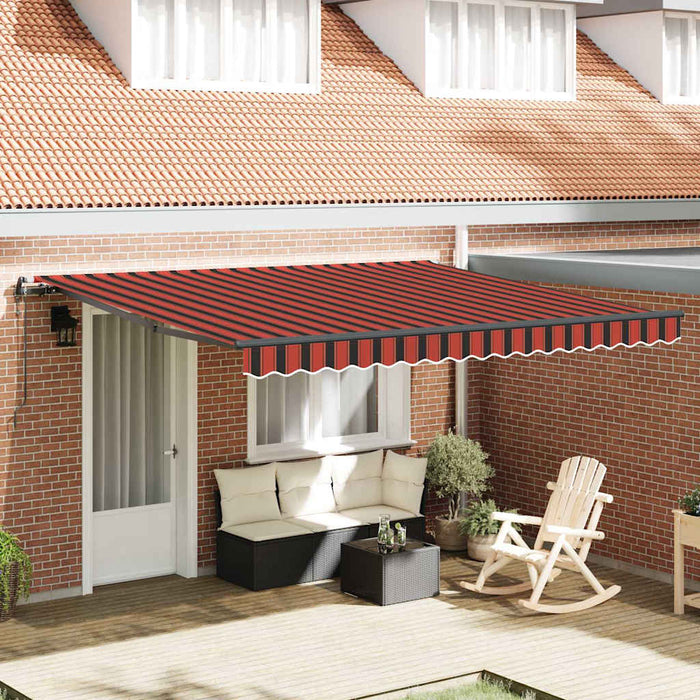 Cortina Retractabilă portocaliu și maro 400 × 350 cm - WALTI WALTI